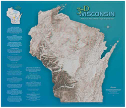 3D Wisconsin Map