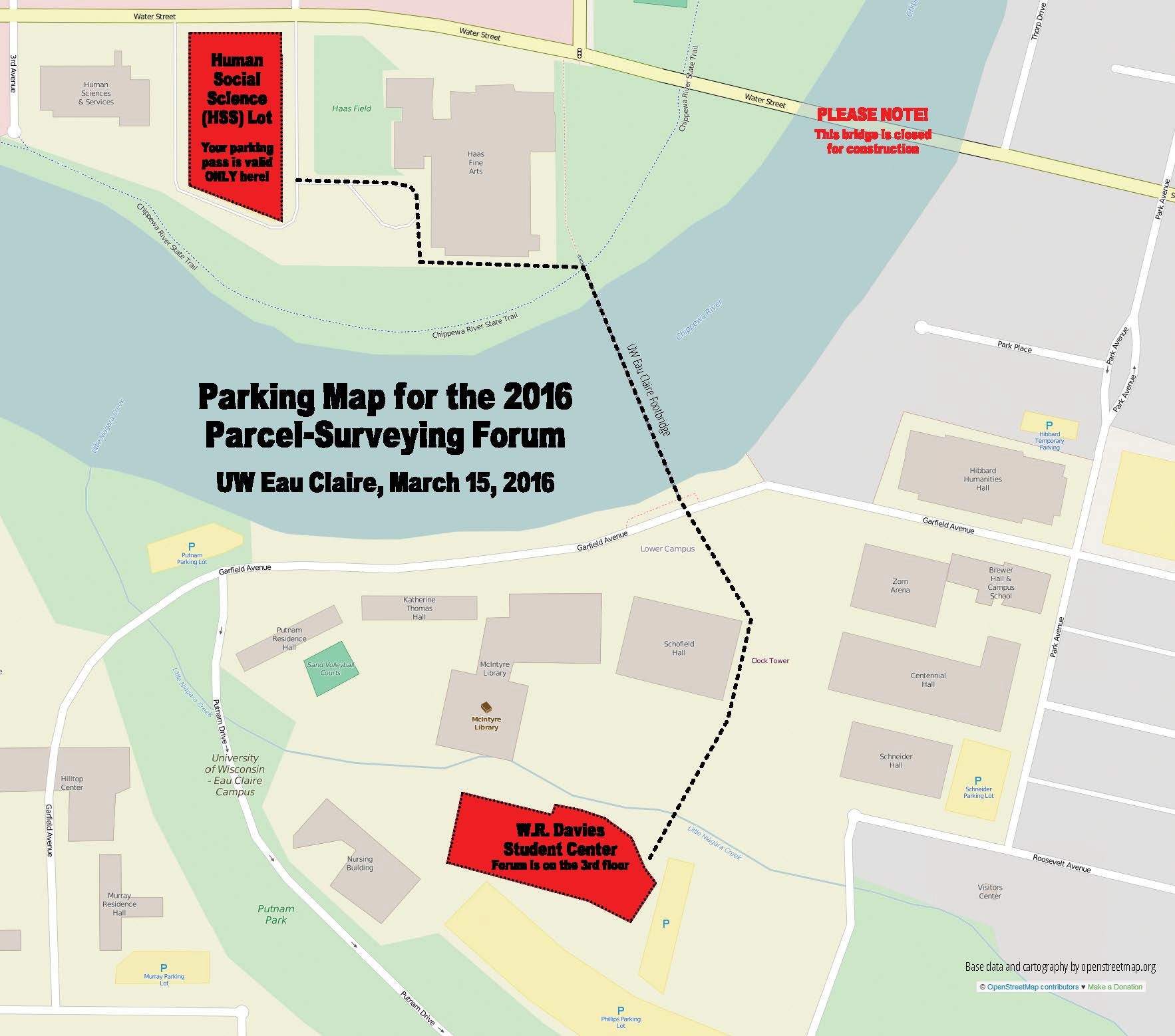2016 forum parking map