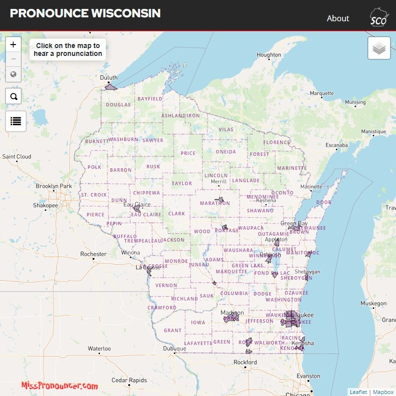 New Version of Pronounce Wisconsin Released – State Cartographer's ...