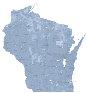 Image of V12 Parcel Coverage across Wisconsin