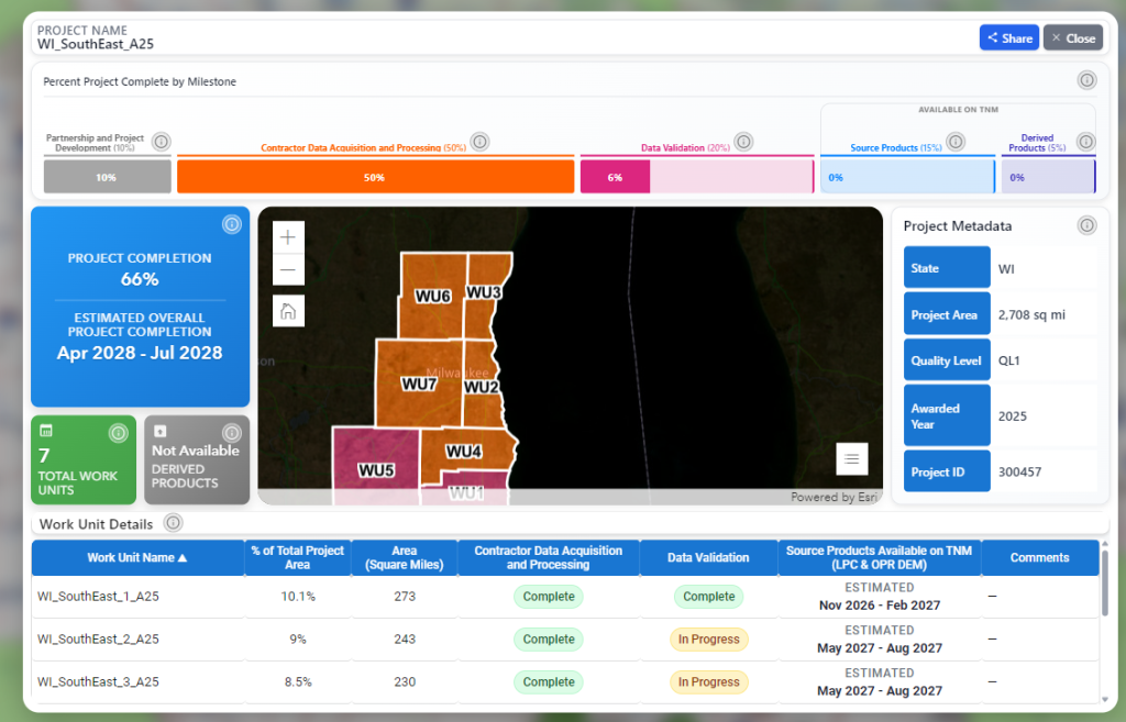 Screen capture of 3DNTM web application.